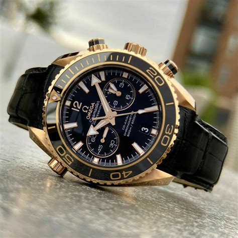 omega seamaster planet ocean chronograph rose gold|omega seamaster planet ocean 43.5mm.